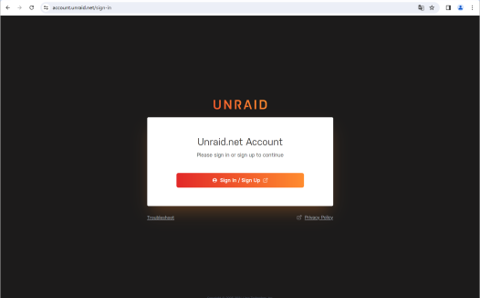 Unraid 账号注册教程